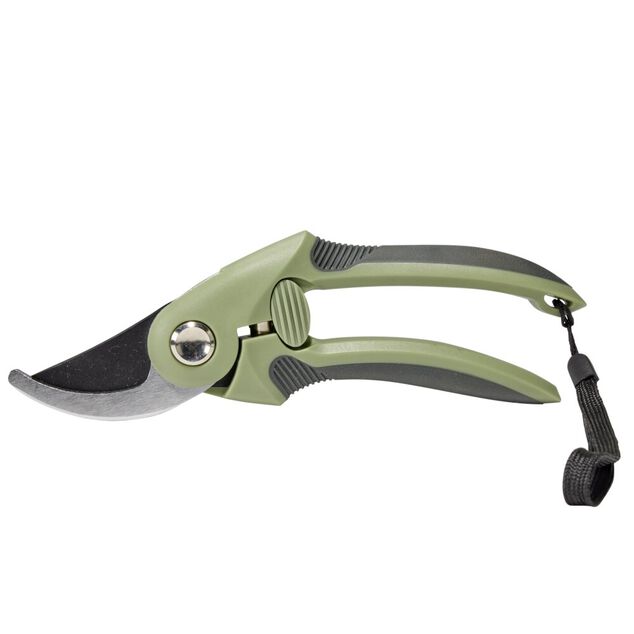 S&eacute;cateur de jardin acier carbone vert et gris