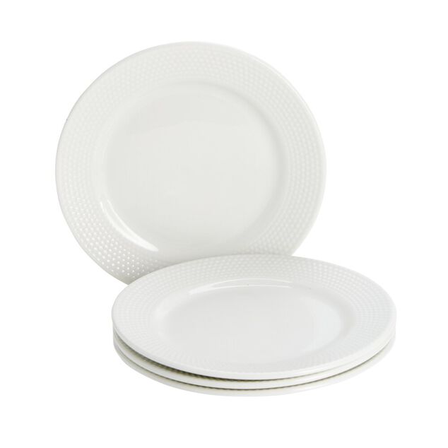 Assiette à dessert x4 porcelaine blanche Ø20cm