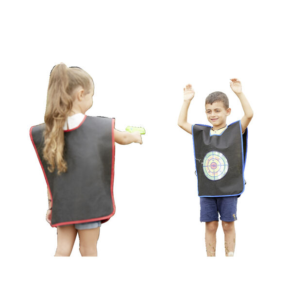 Jeu de cible avec pistolet &agrave; eau plastique (4 pi&egrave;ces)