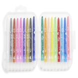 Lot de 18 crayons twistables multicolore