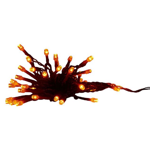 Guirlande ext&eacute;rieure 48 LED orange