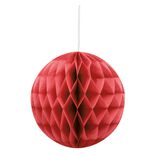 Suspension boule en papier rose