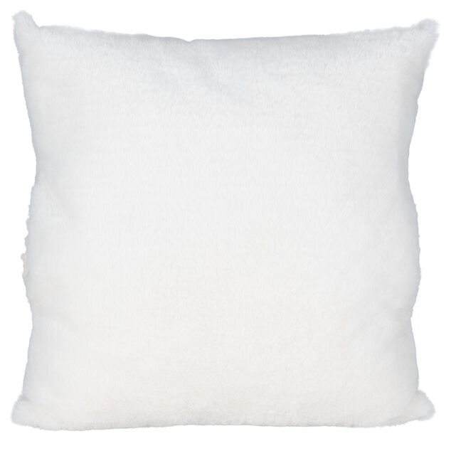 Coussin chauffe-mains uni doux 45x45cm (2 mod&egrave;les)