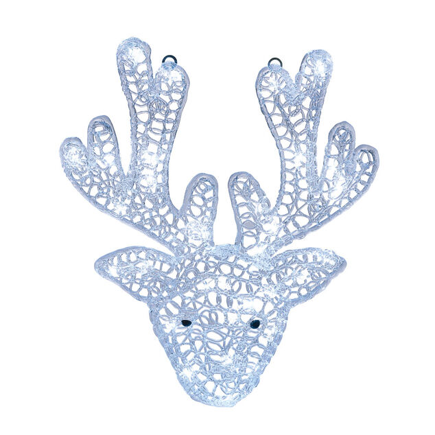 Déco de Noël renne 2D extérieur 35 LED