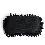 &Eacute;ponge nettoyante voiture microfibre rouge avec filet sp&eacute;ciale finition