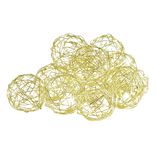 Boule de Noël ajourée dorée x 12