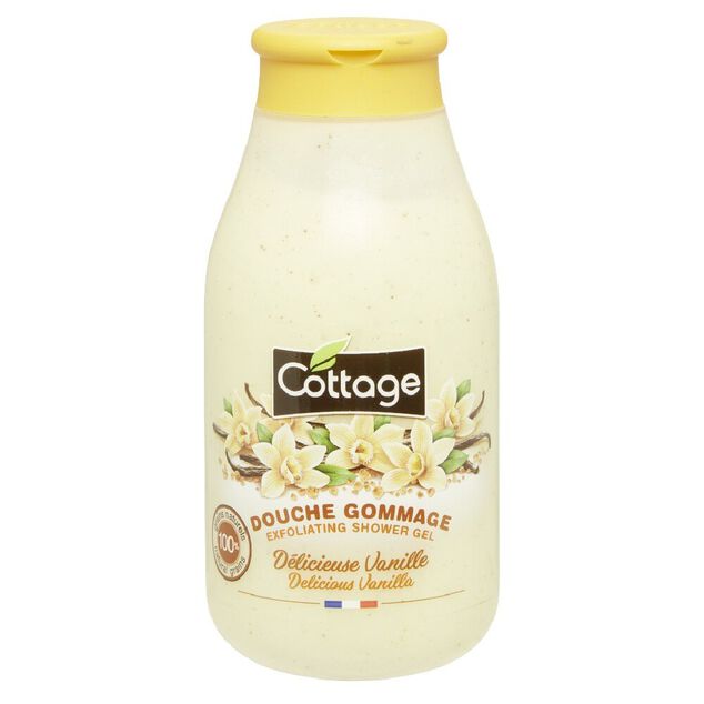 Gel douche exfoliant gommage Cottage vanille 270ml