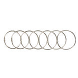 Anneau rideau de douche rond en m&eacute;tal x12