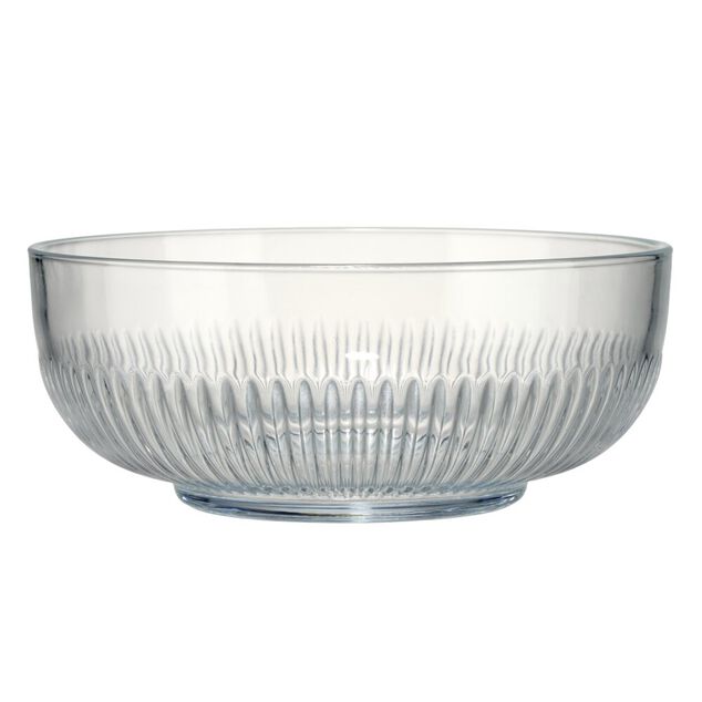 Saladier x3 en verre transparent &Oslash;17/20/23xH10cm