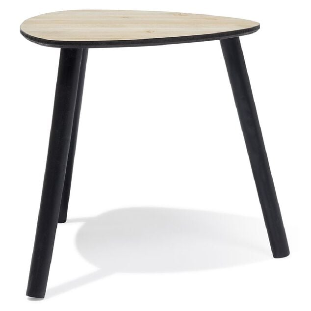 Bout de canapé Joseph marron Ø40xH39,5 cm