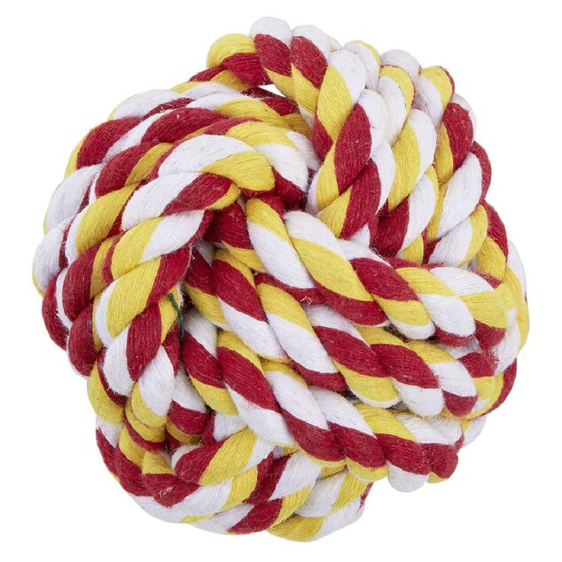 Jouet pour chien Balle en corde &Oslash;12 cm
