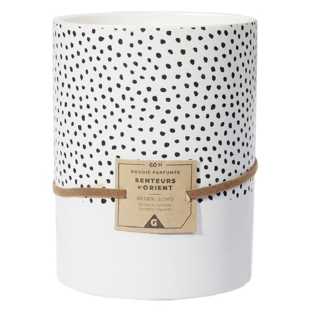 Bougie parfum&eacute;e noire senteur d'Orient 60H