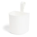 Panier de rangement à suspendre blanc 10x8xH16cm