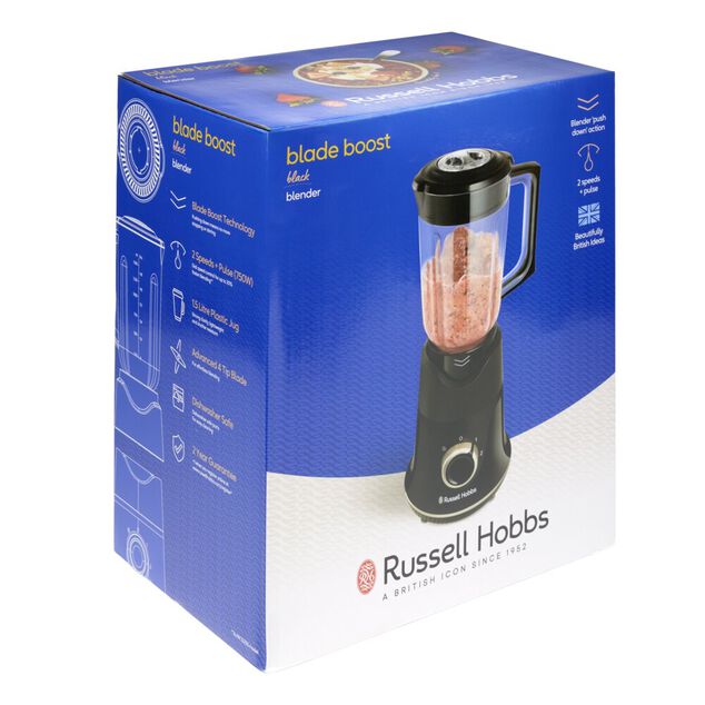 Blender mixeur Russel Hobbs 2 vitesses et pulse 1,5L
