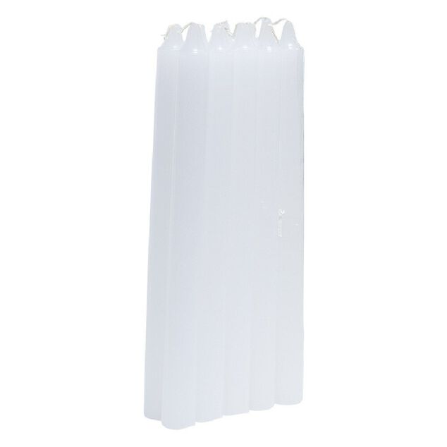 Bougie chandelle blanche x10