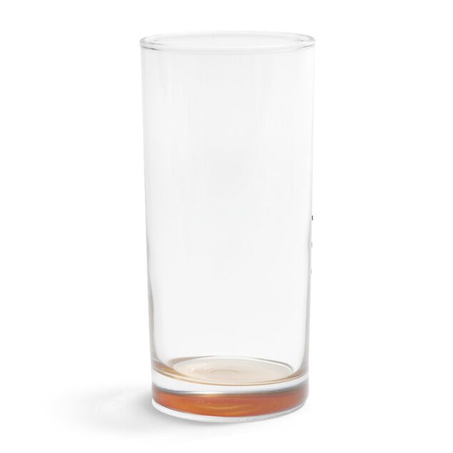 Lot de 6 gobelets tubes en verre fond color&eacute; 29,5cl