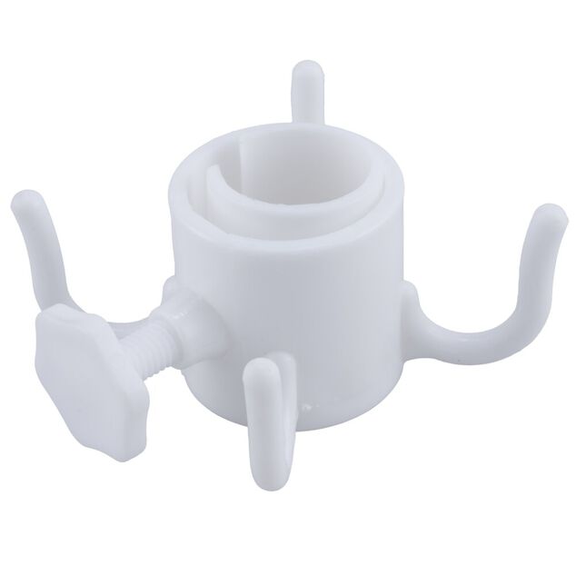 Accessoire adaptable pour parasol de plage plastique avec 4 crochets