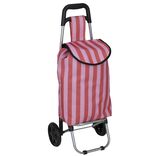 Chariot de course 25L rayures bayad&egrave;res trolley avec 2 roulettes (2 mod&egrave;les)