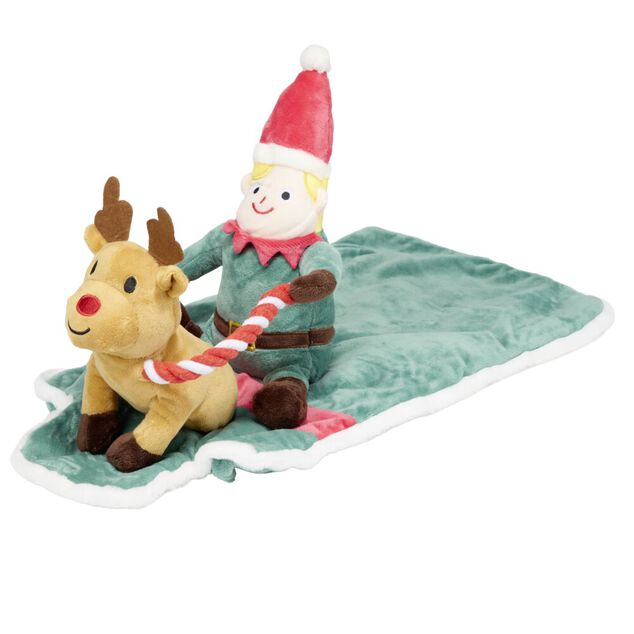 Déguisement pour chien lutin et son renne polyester L50X20X15 cm TM