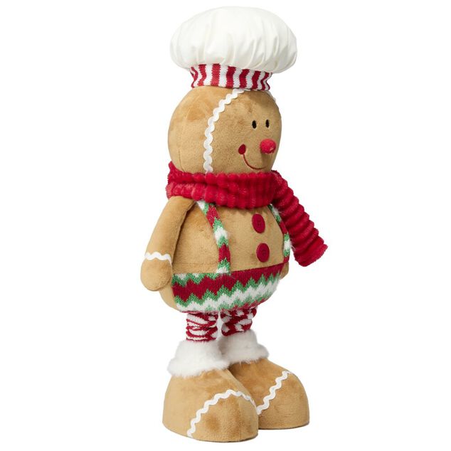 Bonhomme pain d'&eacute;pices &agrave; poser &agrave; jambes extensibles H65cm (2 mod&egrave;les)