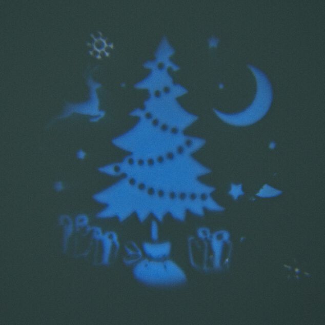 Projecteur ext&eacute;rieur LED solaire No&euml;l motifs anim&eacute;s