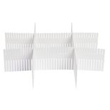 Organiseur de tiroir blanc d&eacute;coupable x4