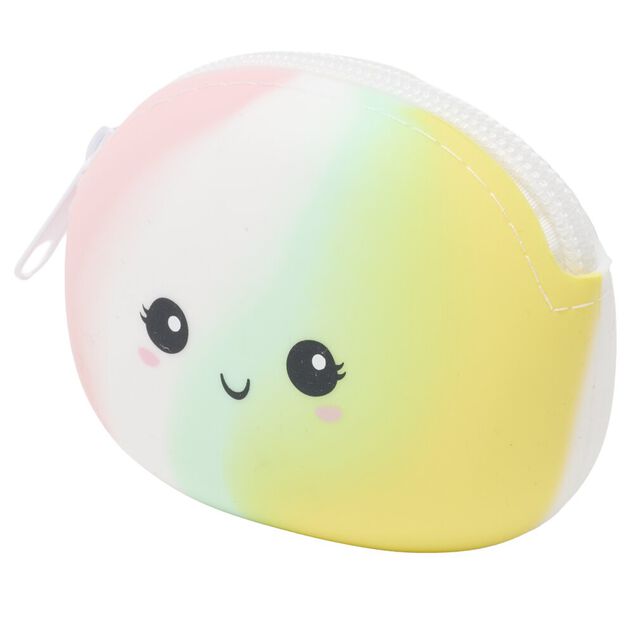 Porte-monnaie kawaii silicone L9xH8cm (4 mod&egrave;les)