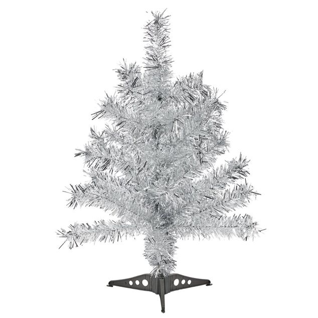 Sapin artificiel scintillant &agrave; poser 19X19XH40 cm (3 mod&egrave;les)