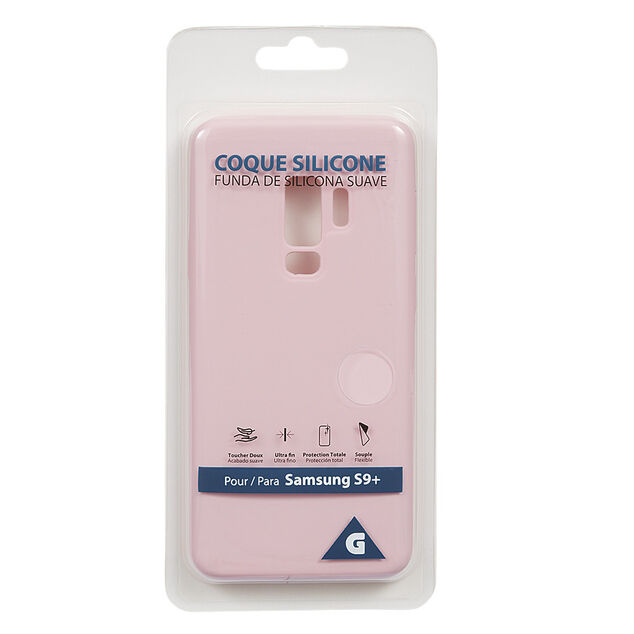 Coque en silicone Samsung S9+ rose