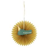 &Eacute;ventail &agrave; suspendre th&egrave;me animaux sauvage papier de soie x3