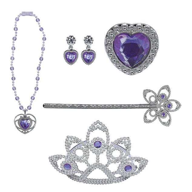 Parure princesse bijoux 6 accessoires (2 mod&egrave;les)