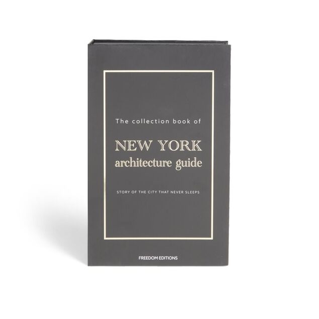 Bo&icirc;te de rangement forme livre d&eacute;coratif New York Architecture 27x17x4cm