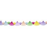 Guirlande éventail papier de soie thème fée licorne 6m