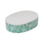 Porte savon Jungle imprimé tropical feuillage vert