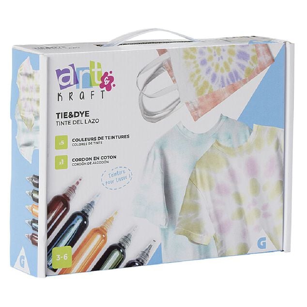 Jeu cr&eacute;atif Tie&Dye - teinture pour tissus