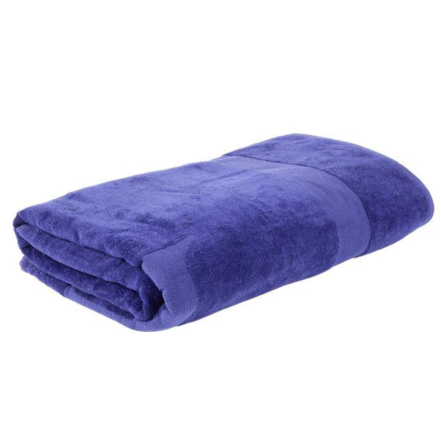 Drap de bain éponge en coton uni 100x150cm (4 modèles)