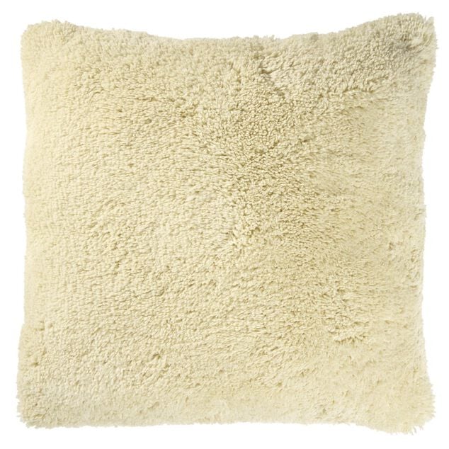 Coussin carr&eacute; fausse fourrure 45x45cm (3 mod&egrave;les)