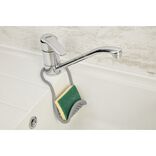 Égouttoir pour évier à suspendre caoutchouc gris 11x26,5cm