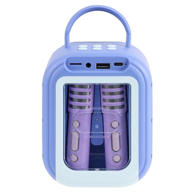 Enceinte karaok&eacute; Stitch bluetooth plastique avec 2 micros H22cm