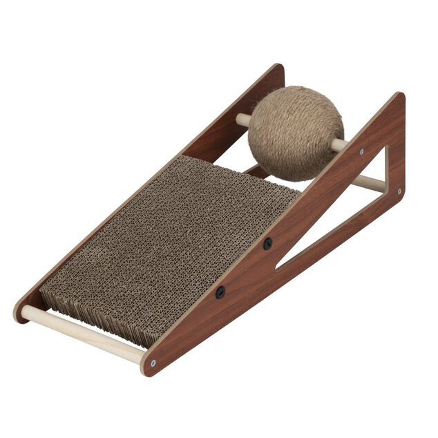 Griffoir pour chat en bois et jute 19x15xH50cm