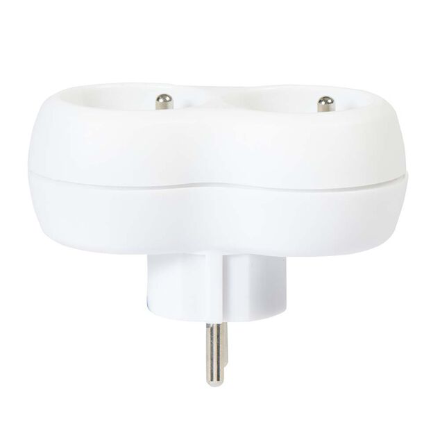 Multiprise duplite blanche 2 prises