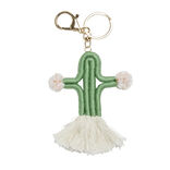 Porte cl&eacute; tiss&eacute; cactus ou arc-en-ciel