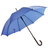 Parapluie canne automatique uni bleu L87cm