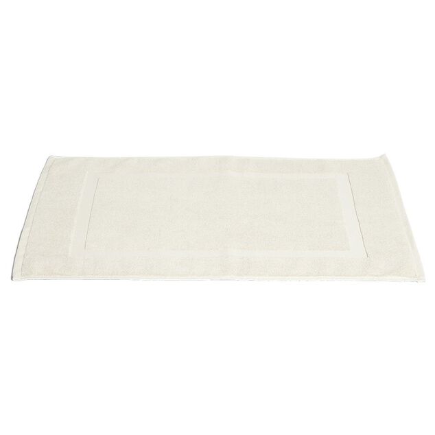 Tapis salle de bain coton beige 40x70cm