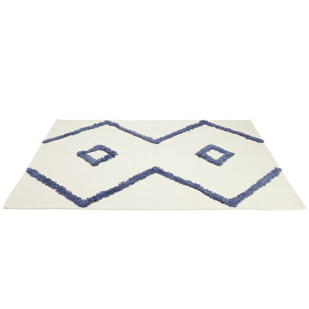 Tapis d'int&eacute;rieur polycoton motif azt&egrave;que tuft&eacute; 60x90cm (4 mod&egrave;les)