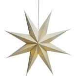 Suspension &eacute;toile lumineuse 10 LED blanc chaud H65 cm