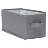 Panière de rangement Box Cube gris 29x15xH15cm