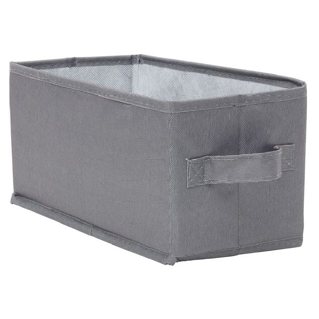 Pani&egrave;re de rangement Box Cube gris 29x15xH15cm