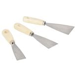 Spatule inox x3 largeur 30, 50 et 80 mm