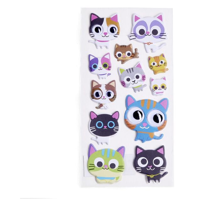 Pochette de stickers animaux (4 mod&egrave;les)